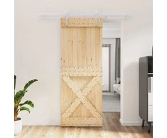 Slankios durys Natūrali ir Balta 80 x 210 cm
