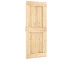 Slankios durys 85 x 210 cm Natūrali ir Balta