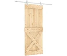 Slankios durys Natūrali ir Balta 85 x 210 cm