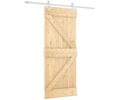 Slankios durys Natūrali ir Balta 85 x 210 cm