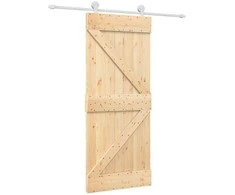 Slankios durys Natūrali ir Balta 85 x 210 cm