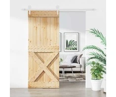 Slankios durys Natūrali ir Balta 85 x 210 cm