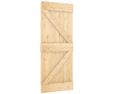 Slankios durys 85 x 210 cm Natūrali ir Balta
