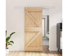 Slankios durys Natūrali ir Balta 85 x 210 cm