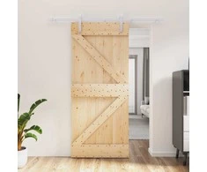 Slankios durys Natūrali ir Balta 90 x 210 cm