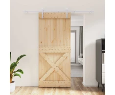 Slankios durys Natūrali ir Balta 90 x 210 cm