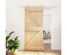 Slankios durys Natūrali ir Balta 90 x 210 cm