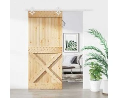 Slankios durys Natūrali ir Balta 90 x 210 cm