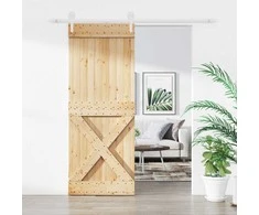 Slankios durys Natūrali ir Balta 90 x 210 cm
