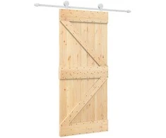 Slankios durys Natūrali ir Balta 90 x 210 cm