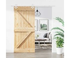 Slankios durys Natūrali ir Balta 95 x 210 cm