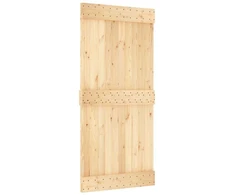 Slankios durys 95 x 210 cm Natūrali ir Balta