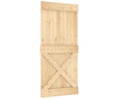 Slankios durys 95 x 210 cm Natūrali ir Balta
