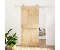 Slankios durys Natūrali ir Balta 95 x 210 cm