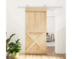 Slankios durys Natūrali ir Balta 95 x 210 cm