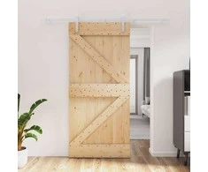 Slankios durys Natūrali ir Balta 95 x 210 cm
