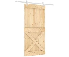 Slankios durys Natūrali ir Balta 95 x 210 cm