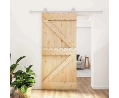 Slankios durys Natūrali ir Balta 95 x 210 cm