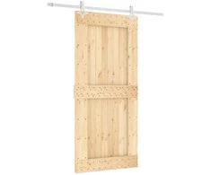 Slankios durys Natūrali ir Balta 95 x 210 cm