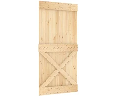 Slankios durys 100 x 210 cm Natūrali ir juoda