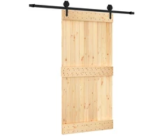 Slankios durys Natūrali ir juoda 100 x 210 cm