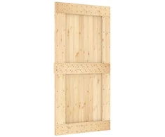 Slankios durys Natūrali ir juoda 100 x 210 cm