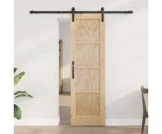 Slankios durys Natūrali ir juoda 61 x 198,5 cm