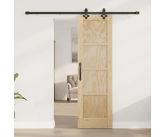 Slankios durys Natūrali ir juoda 61 x 198,5 cm