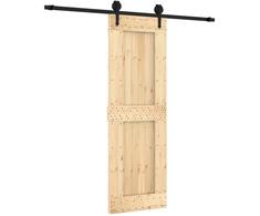 Slankios durys Natūrali ir juoda 70 x 210 cm