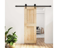 Slankios durys Natūrali ir juoda 70 x 210 cm