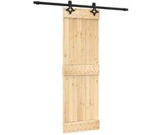 Slankios durys Natūrali ir juoda 70 x 210 cm