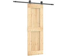 Slankios durys Natūrali ir juoda 70 x 210 cm