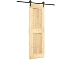 Slankios durys Natūrali ir juoda 70 x 210 cm