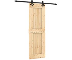 Slankios durys Natūrali ir juoda 70 x 210 cm