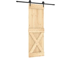 Slankios durys Natūrali ir juoda 70 x 210 cm