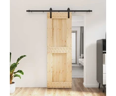 Slankios durys Natūrali ir juoda 70 x 210 cm