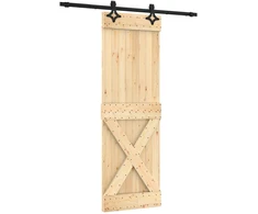 Slankios durys Natūrali ir juoda 70 x 210 cm