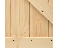 Slankios durys Natūrali ir juoda 70 x 210 cm