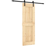 Slankios durys Natūrali ir juoda 70 x 210 cm