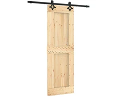 Slankios durys Natūrali ir juoda 70 x 210 cm