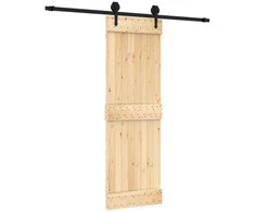 Slankios durys Natūrali ir juoda 70 x 210 cm