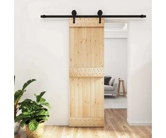 Slankios durys Natūrali ir juoda 70 x 210 cm