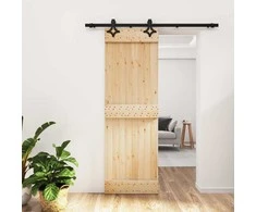Slankios durys Natūrali ir juoda 70 x 210 cm