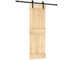 Slankios durys Natūrali ir juoda 70 x 210 cm