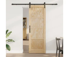 Slankios durys Natūrali ir juoda 73,5 x 211 cm