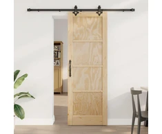 Slankios durys Natūrali ir juoda 73,5 x 211 cm