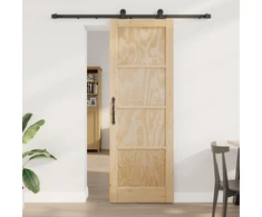 Slankios durys Natūrali ir juoda 73,5 x 211 cm