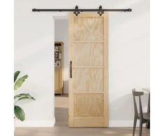 Slankios durys Natūrali ir juoda 73,5 x 211 cm