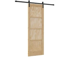 Slankios durys Natūrali ir juoda 73,5 x 211 cm