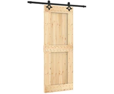 Slankios durys Natūrali ir juoda 80 x 210 cm